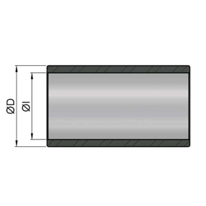 Cylinder barrel honed H8