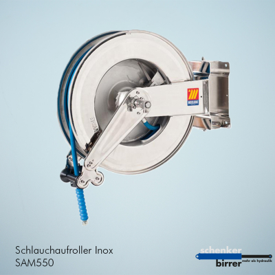 Hose connector open INOX rotatable