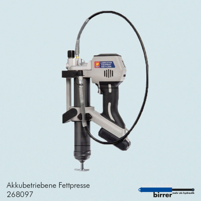 Akkubetriebene Fettpresse