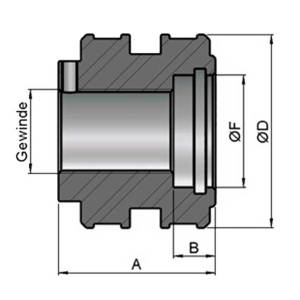 Piston 1 pièce avec filetage350bar