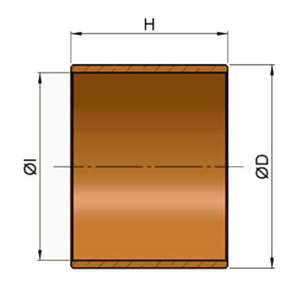 Boîte en bronze roulée avec ST