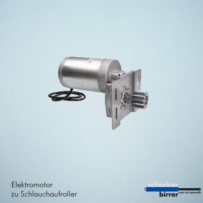 Electric motor with holder