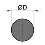 Induction-hardened piston rod
