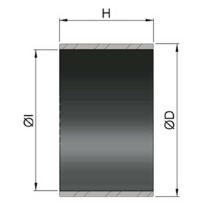 Coated bearing bush