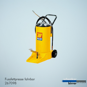 Mobile foot grease gun